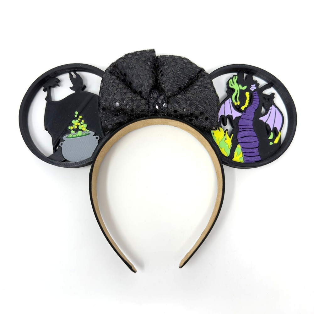 Maleficent Mickey Ears‎ Headband Sleeping Beauty Villain Black